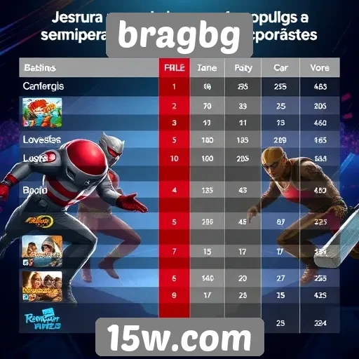 comparativo entre jogos populares no bragbg e concorrentes